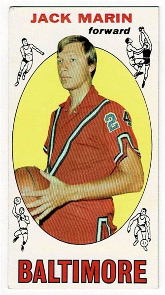 1969 Topps Basketball #26 Jack Marin - Baltimore Bullets RC